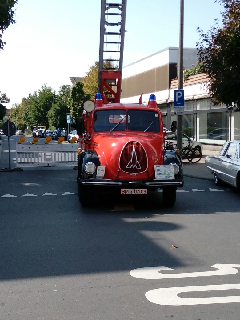 Historische Drehleiter der Feuerwehr Frechen